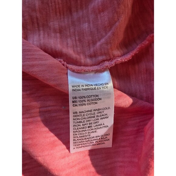 Chicos Womens V-Neck Short Sleeve Top Size M 1 Coral - Picture 4 of 6